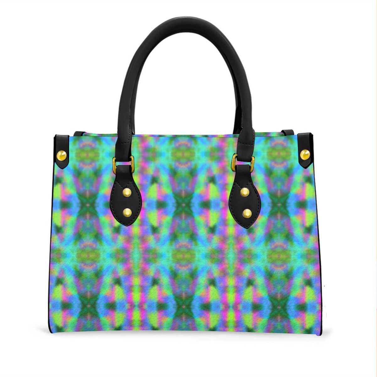 Women's Elegant Tote Bag with Black Handle