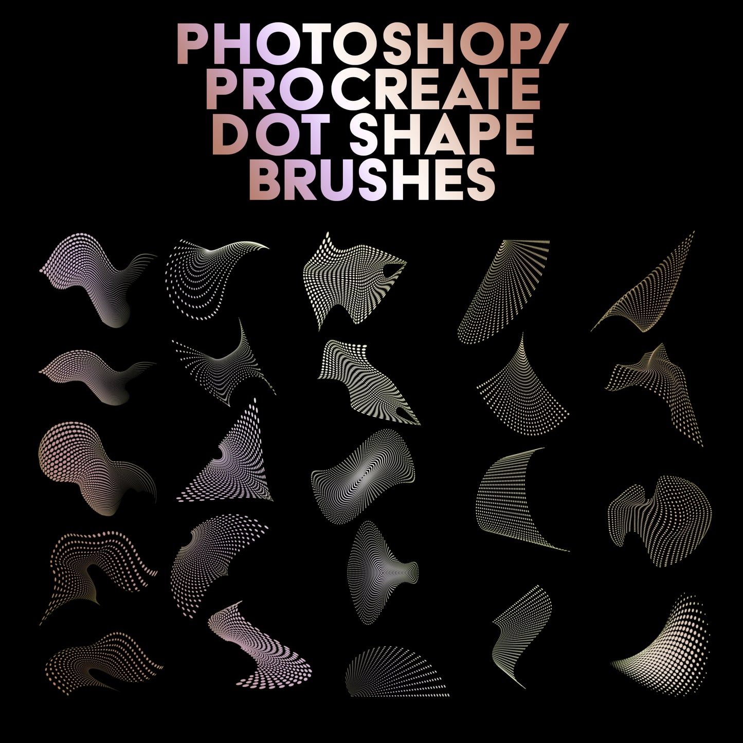 Photoshop / Procreate Dot Shape Brushes