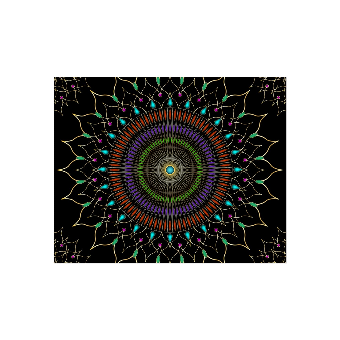 Gems Mandala Fine Art Posters