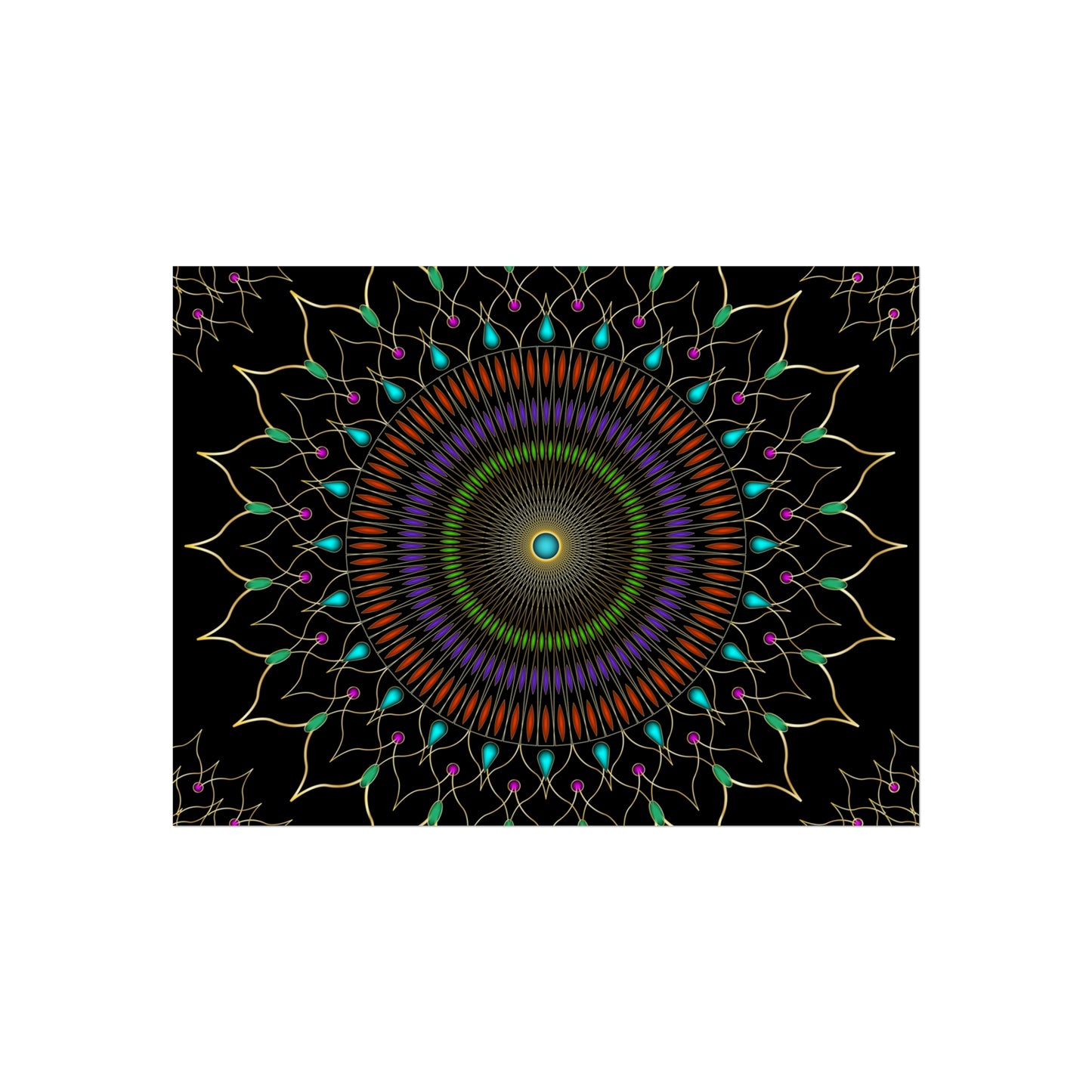 Gems Mandala Fine Art Posters