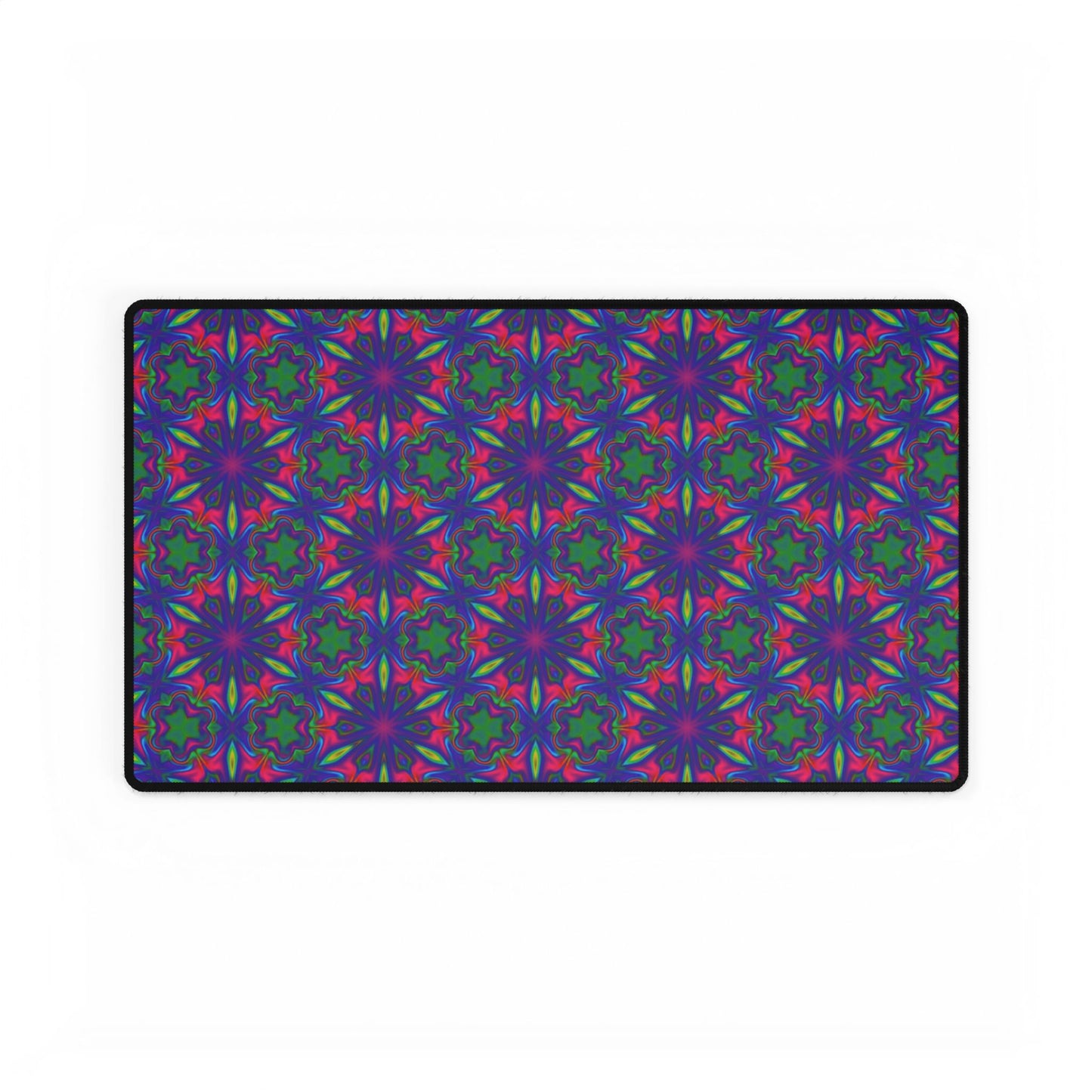 Vibrant Kaleidoscope Desk Mat - Stylish Office Decor for Creatives