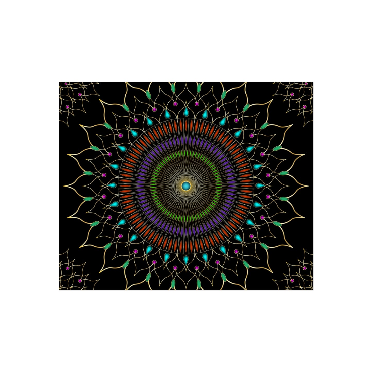 Gems Mandala Fine Art Posters