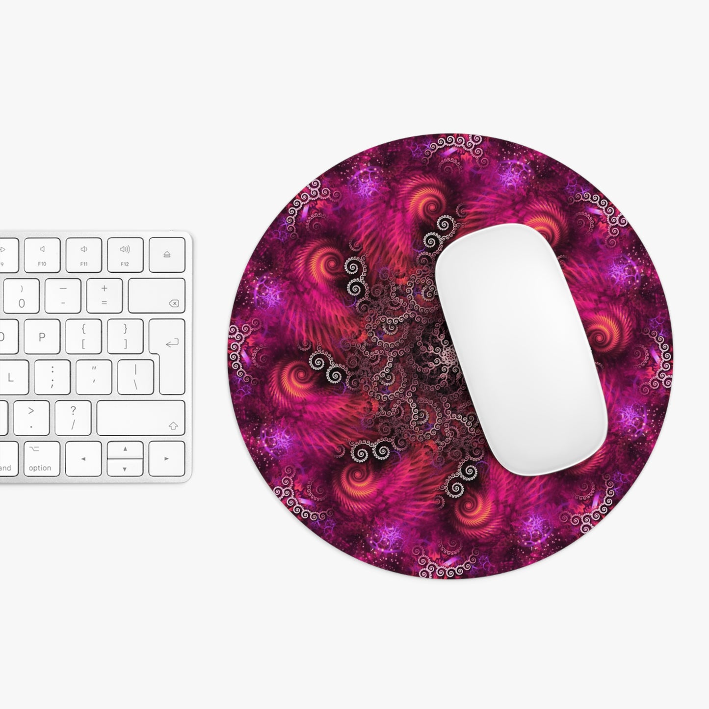 Vibrant Psychedelic Swirl Mouse Pad - Perfect for Gamers and Creatives