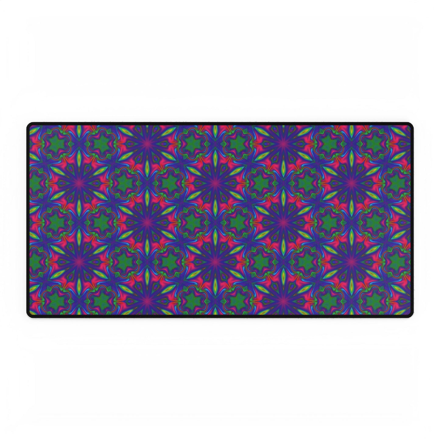 Vibrant Kaleidoscope Desk Mat - Stylish Office Decor for Creatives