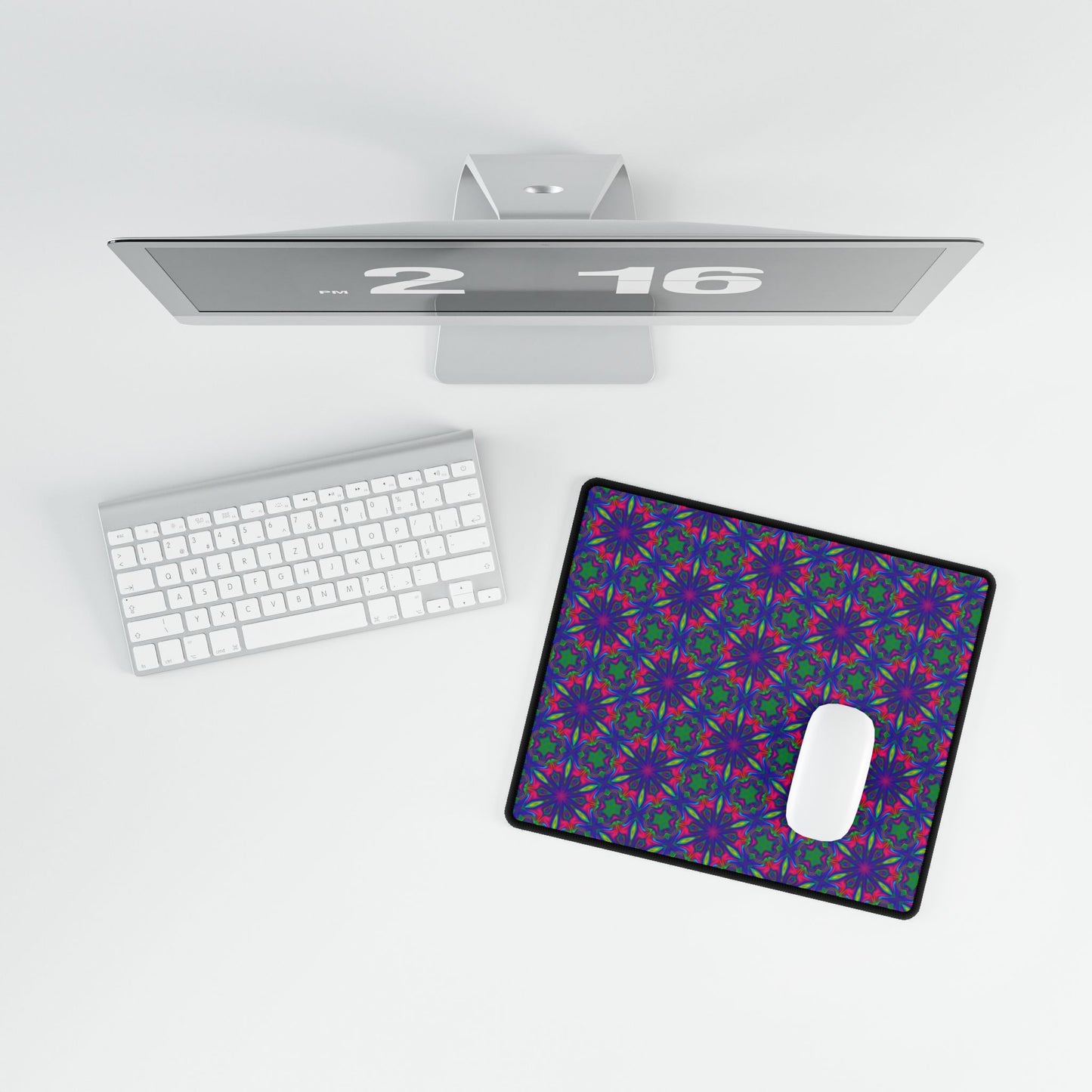 Vibrant Kaleidoscope Desk Mat - Stylish Office Decor for Creatives