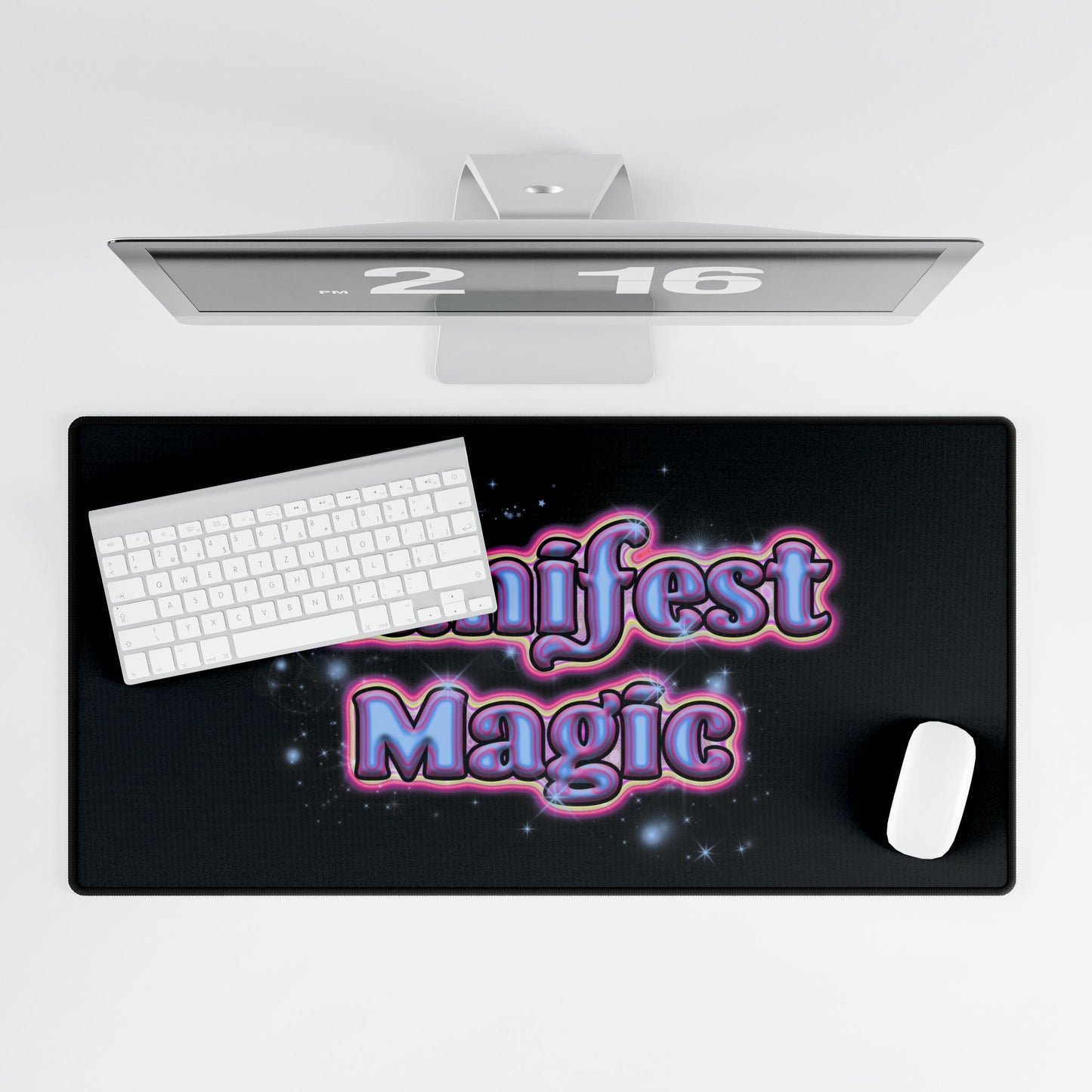 Manifest Magic Desk Mat - Inspirational Desk Accessory for Home Office