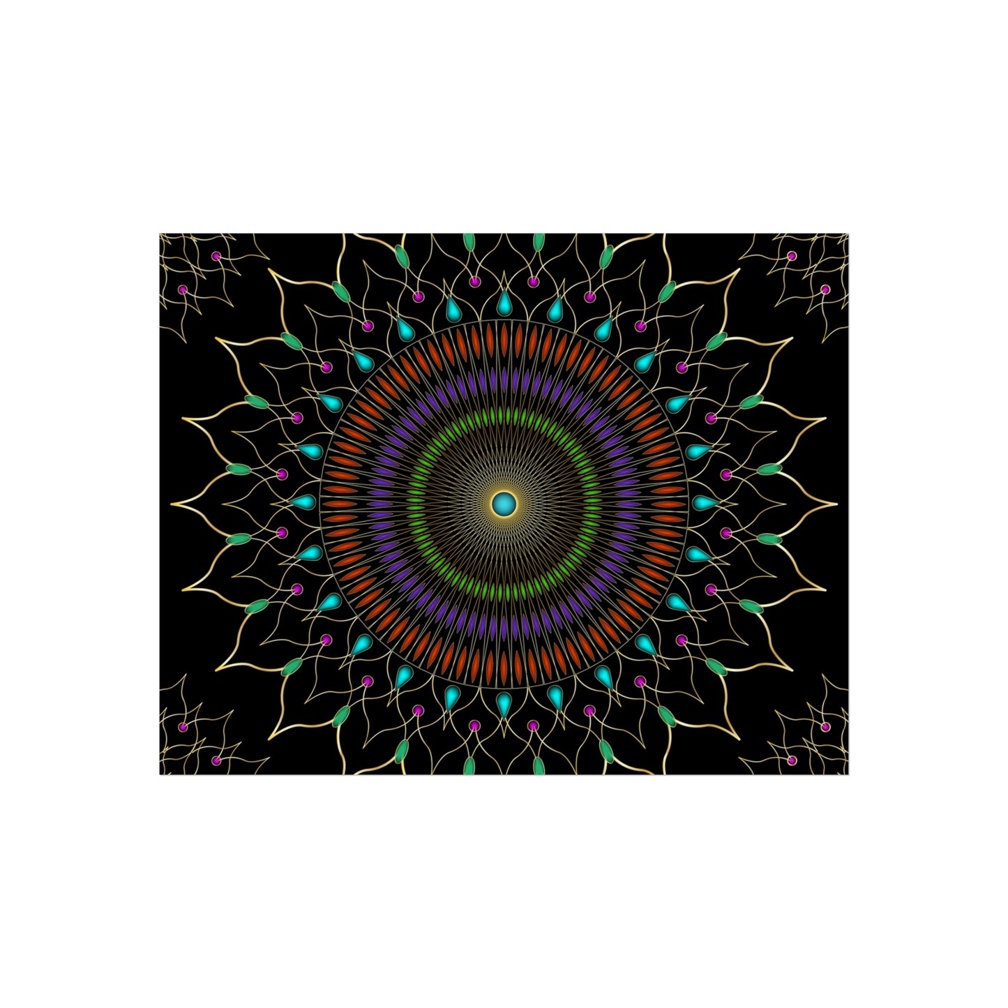 Gems Mandala Fine Art Posters