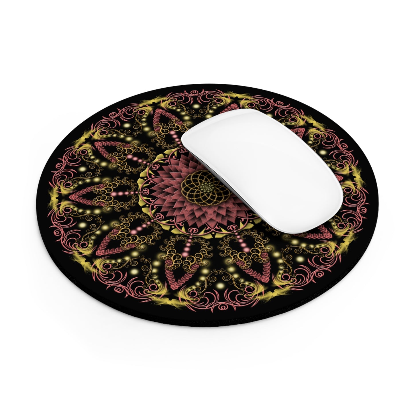 Mandala Design Mouse Pad - Vibrant Floral Ergonomic Office Accessory