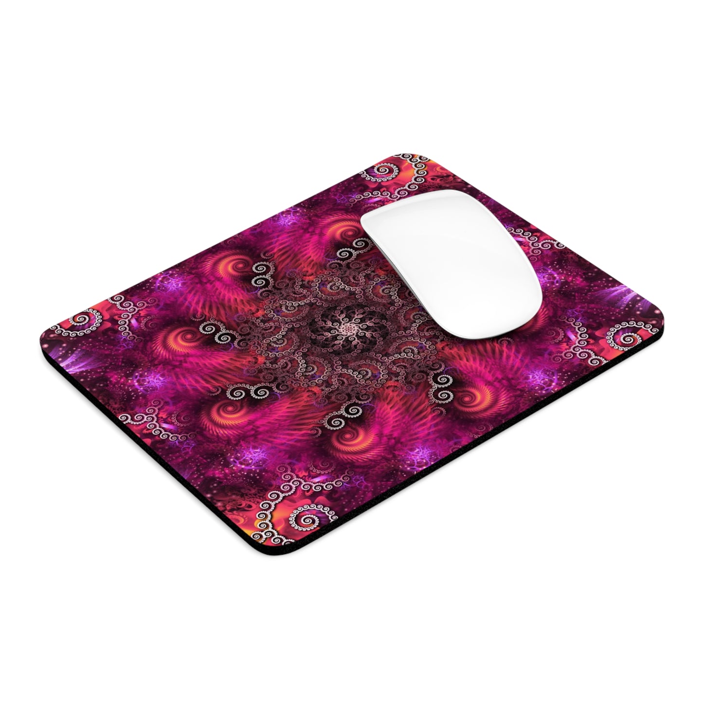 Vibrant Psychedelic Swirl Mouse Pad - Perfect for Gamers and Creatives