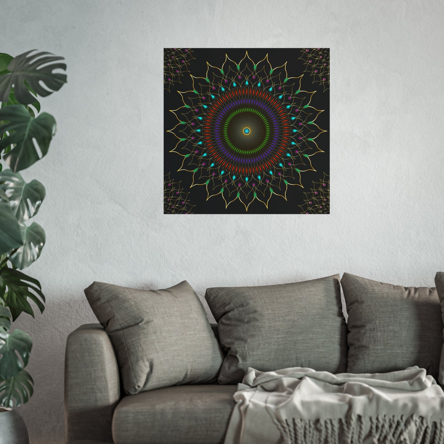 Gems Mandala Fine Art Posters