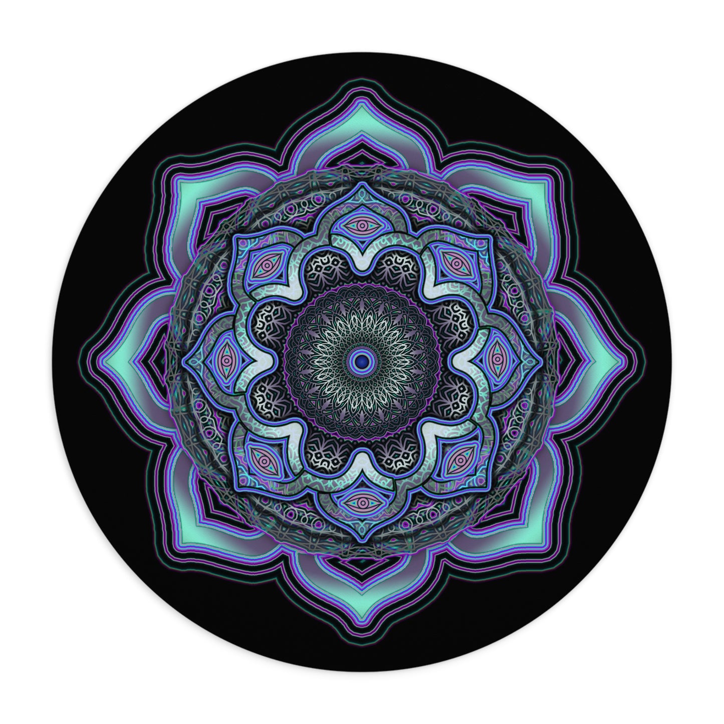 Mystical Mandala Design Mouse Pad - Perfect for Home Office Decor