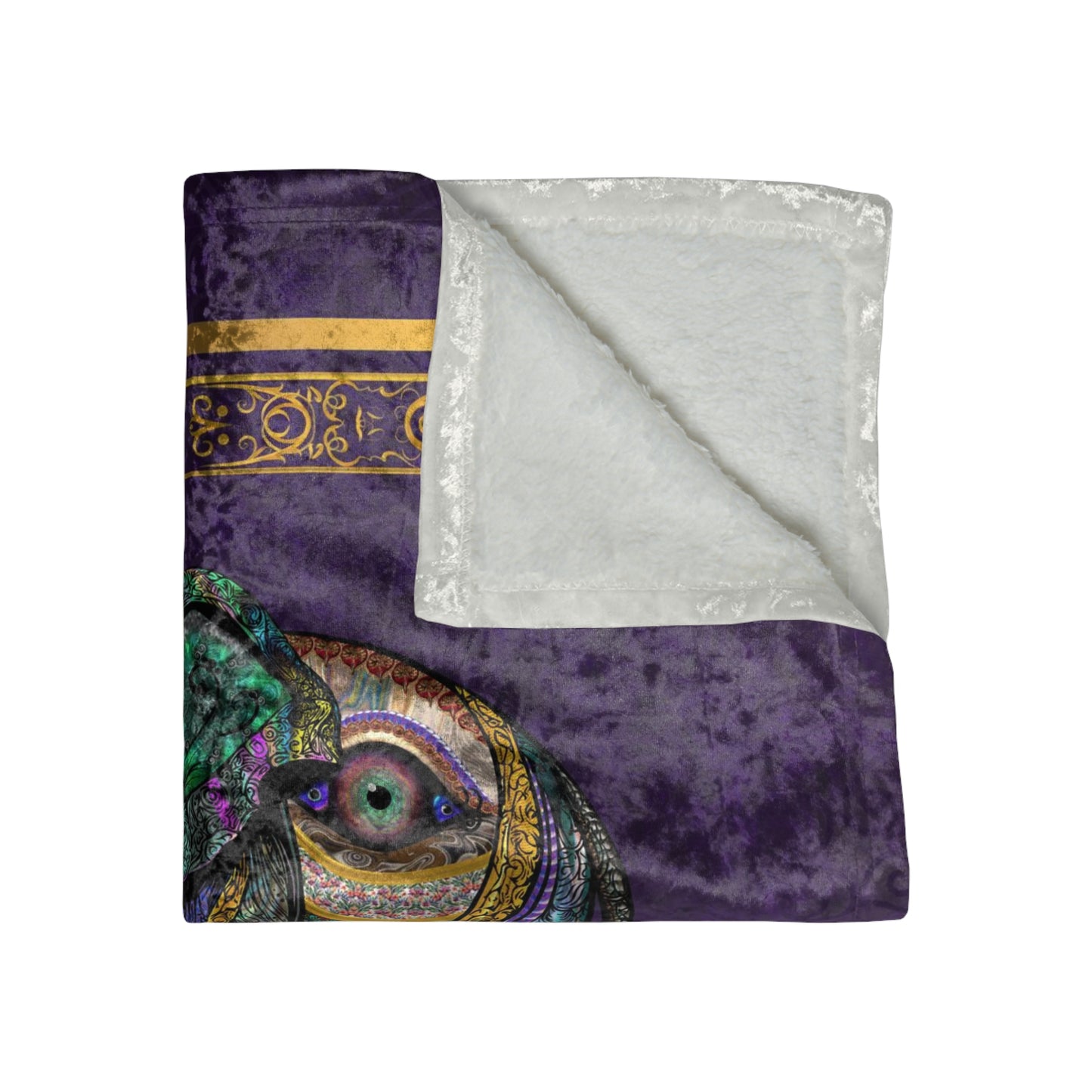 "Maharaja" Elephant - Crushed Velvet Blanket