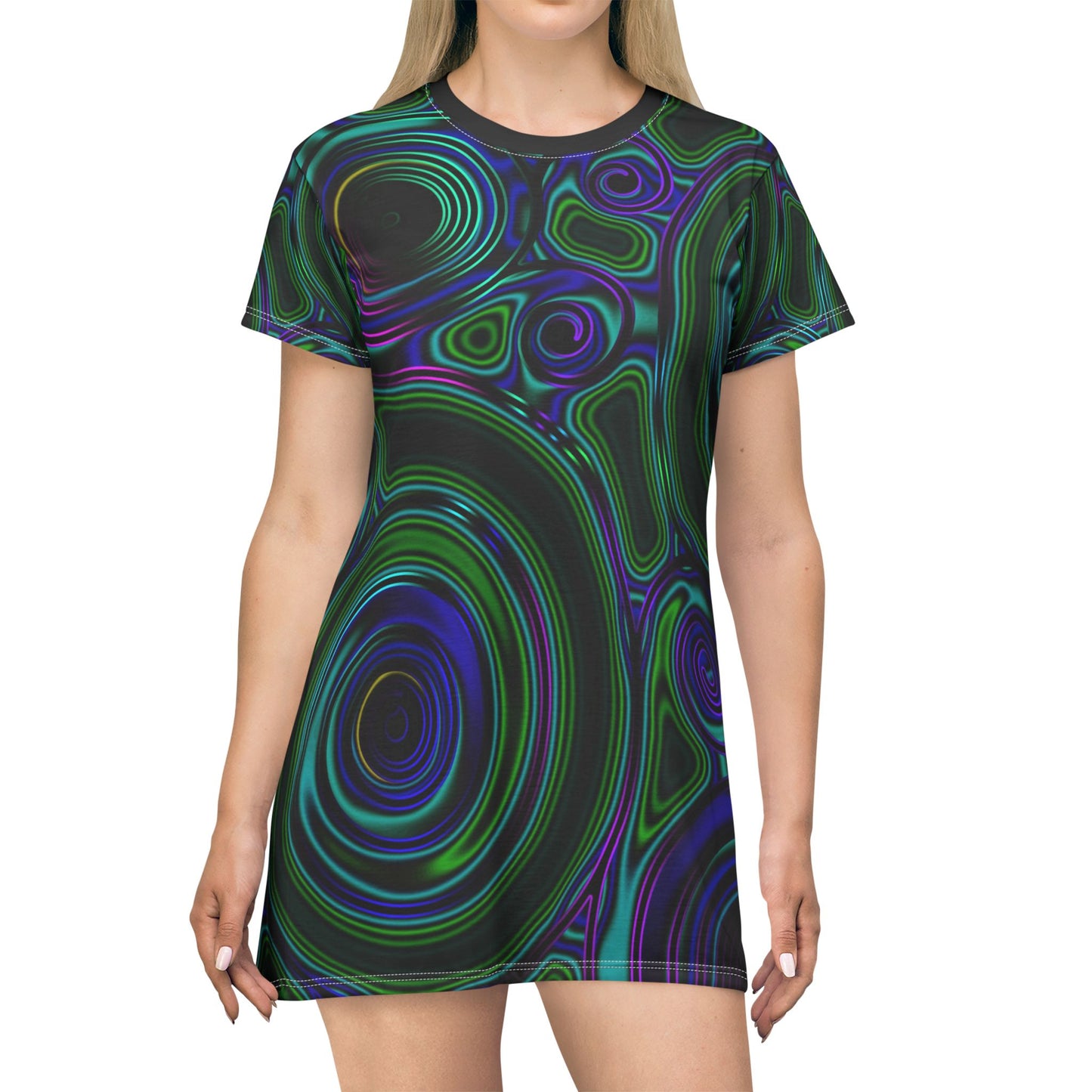 All Over Print T-Shirt Dress