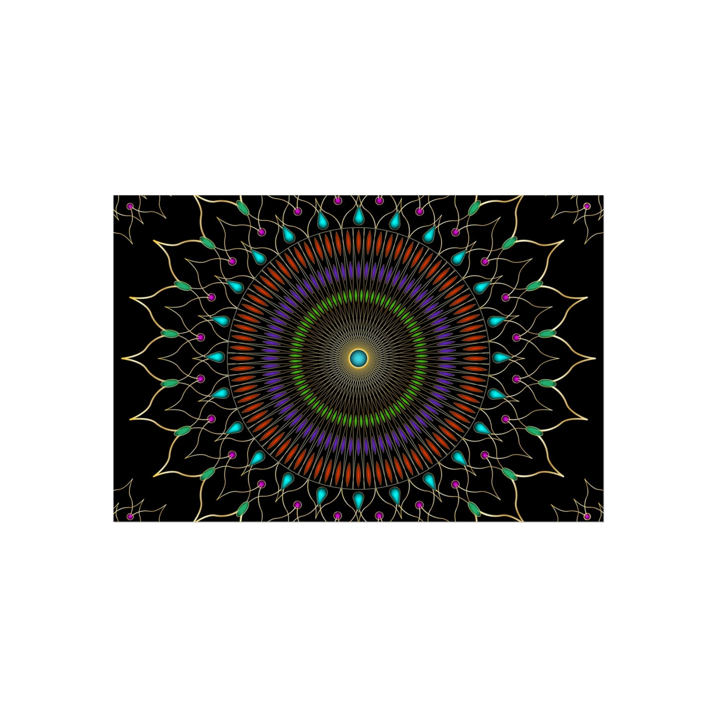 Gems Mandala Fine Art Posters