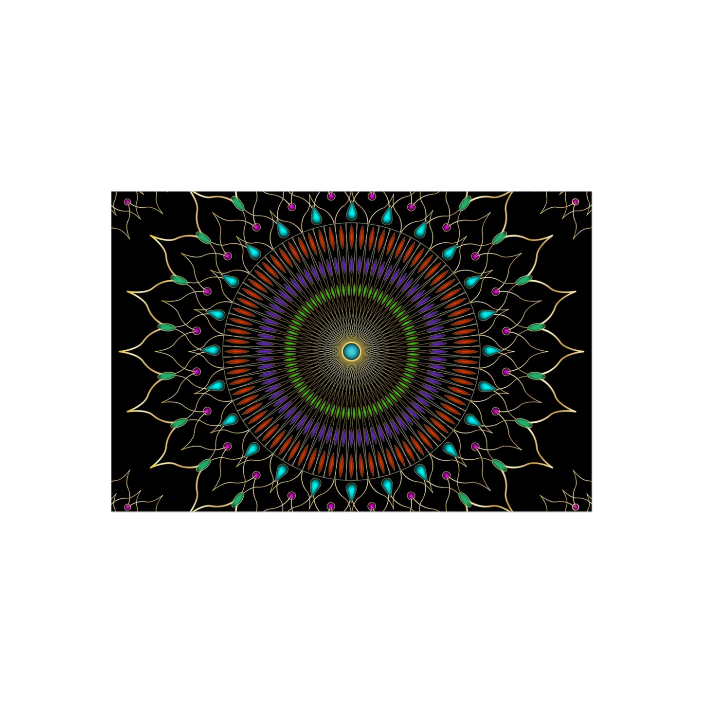 Gems Mandala Fine Art Posters