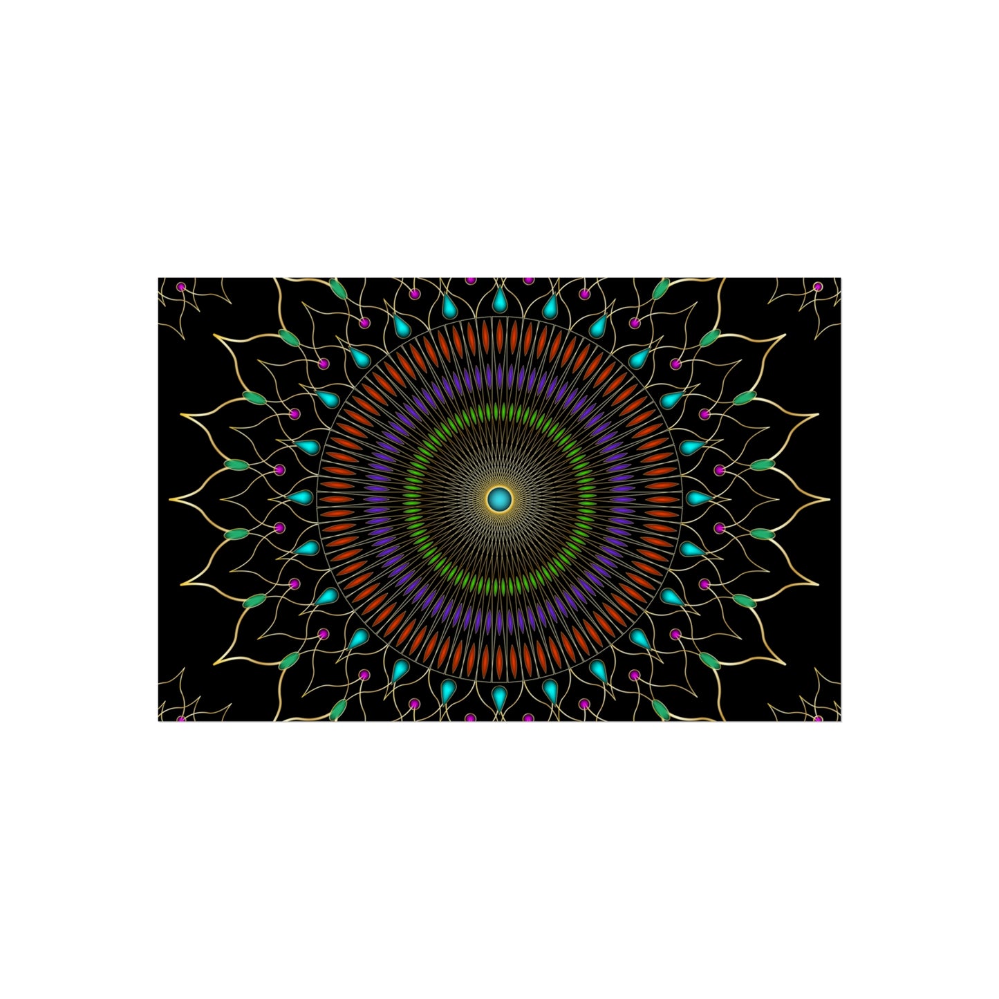 Gems Mandala Fine Art Posters