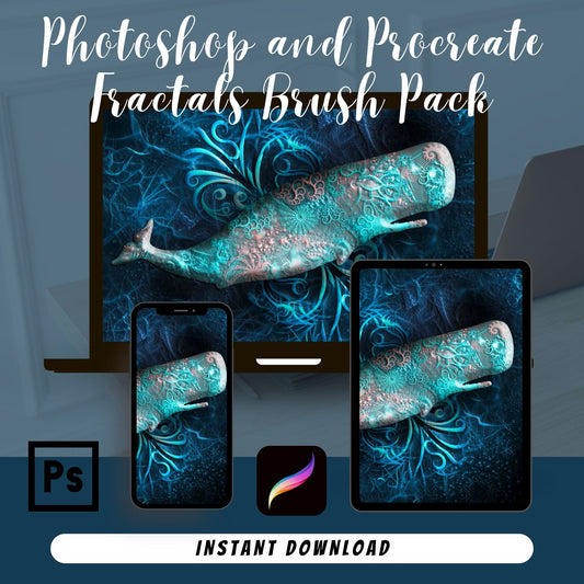 Photoshop / Procreate Fractals Brush Pack