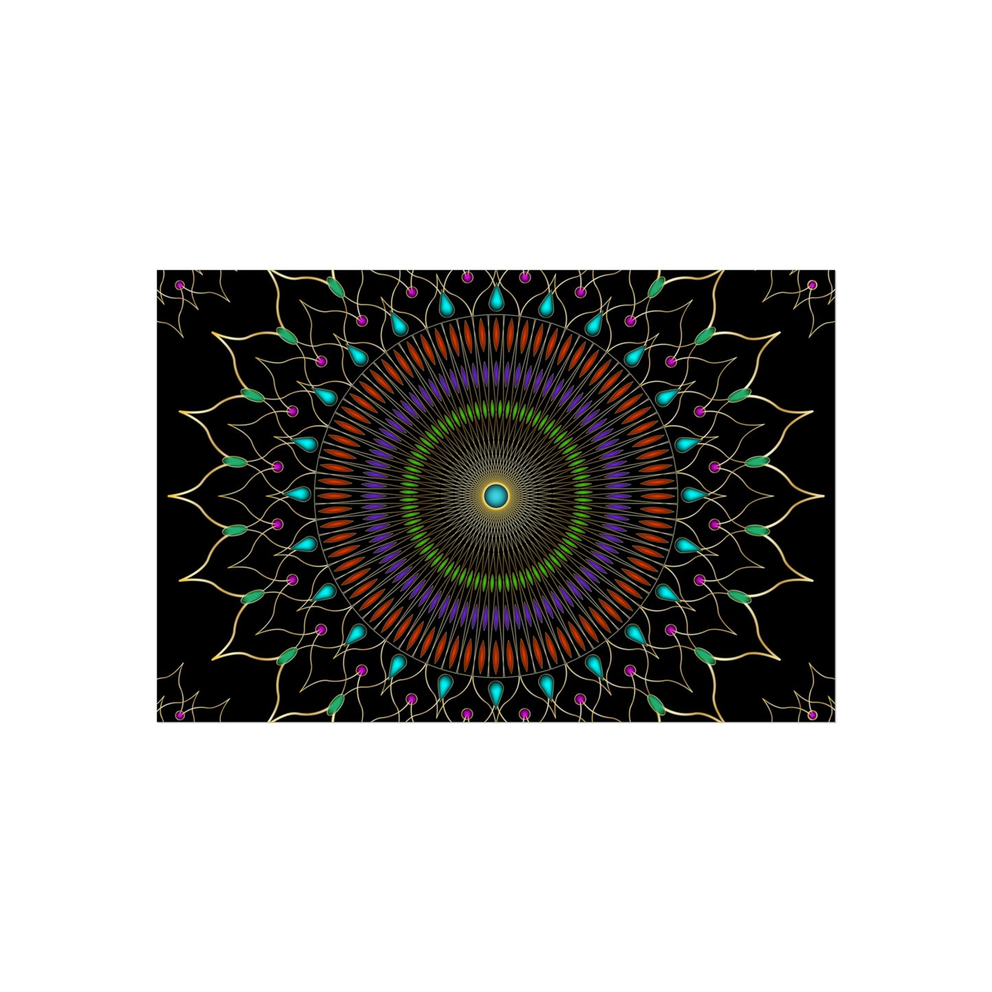 Gems Mandala Fine Art Posters