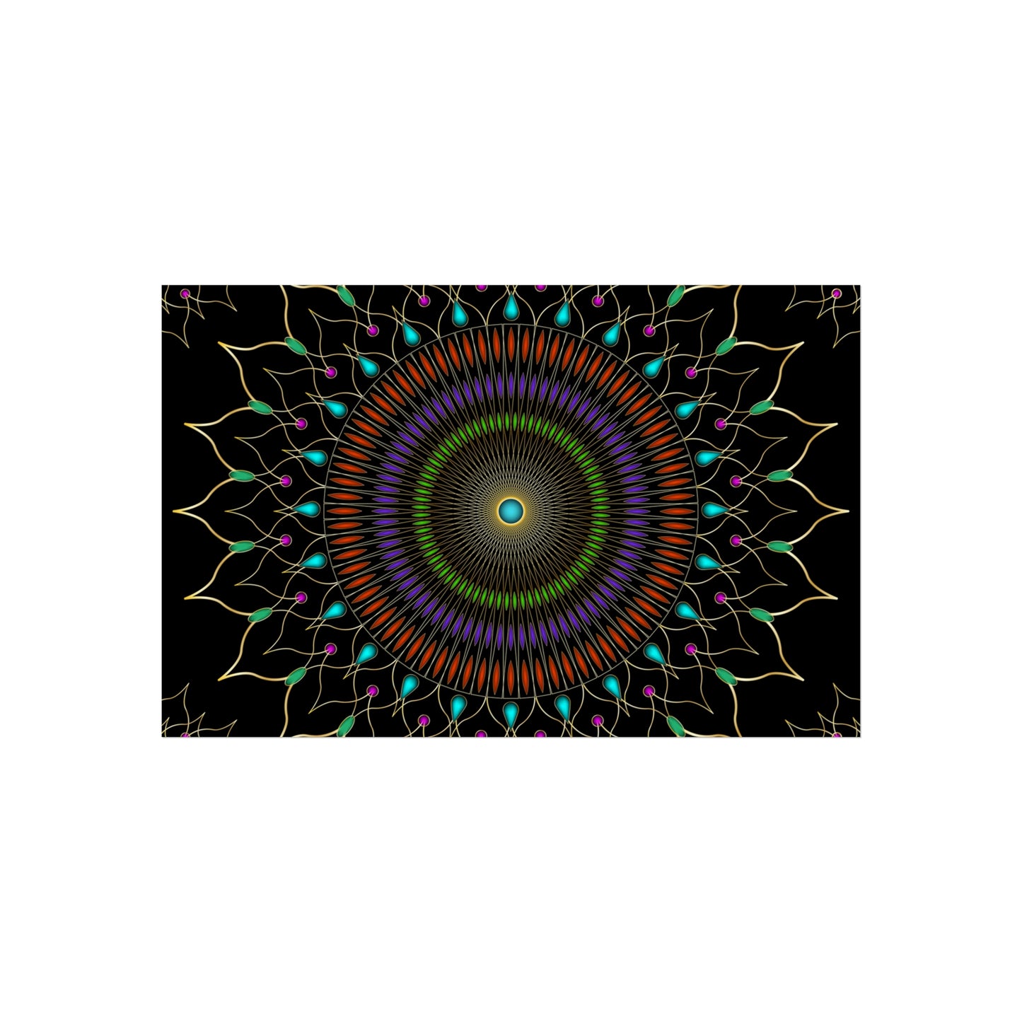 Gems Mandala Fine Art Posters