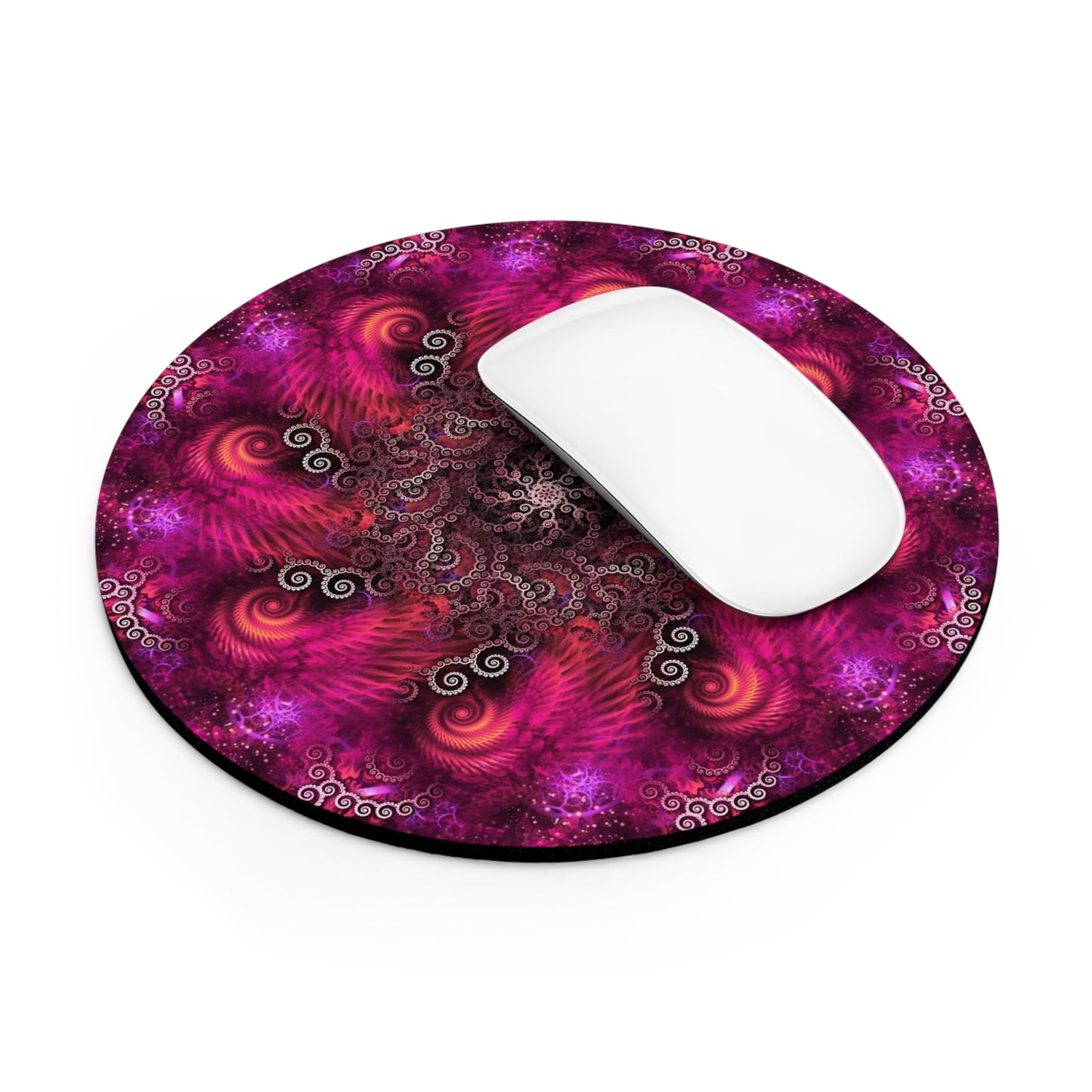 Vibrant Psychedelic Swirl Mouse Pad - Perfect for Gamers and Creatives