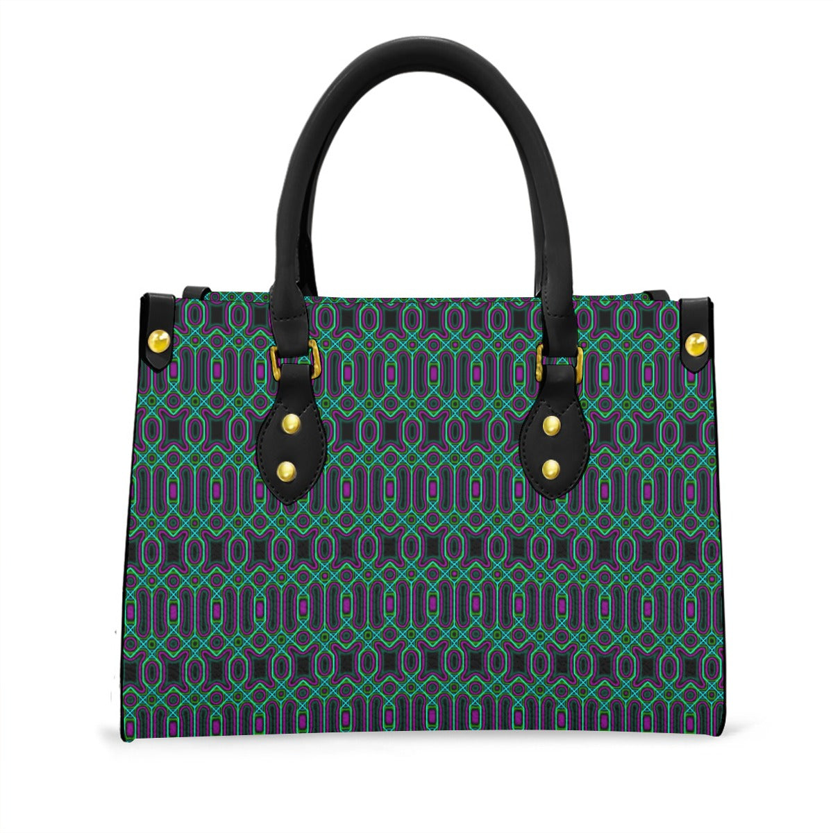 Women's Tote Bag With Black Handle