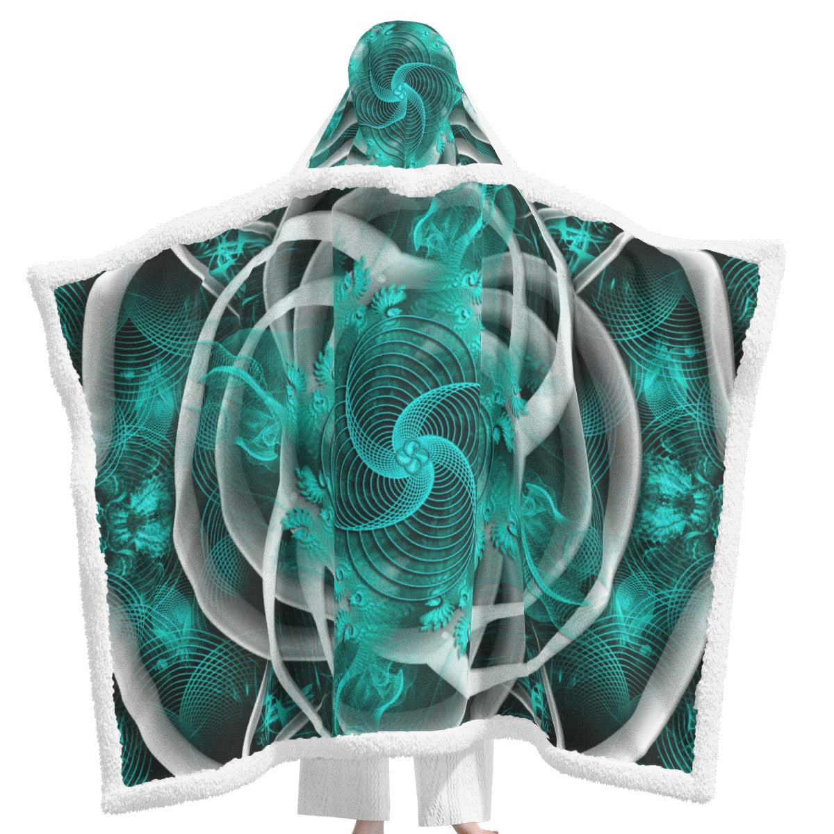 All-Over Print Unisex Wearable Hooded Blanket