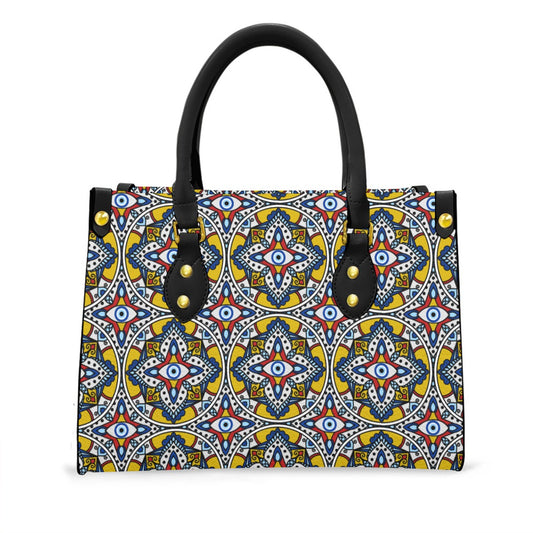 Women's Tote Bag With Black Handle