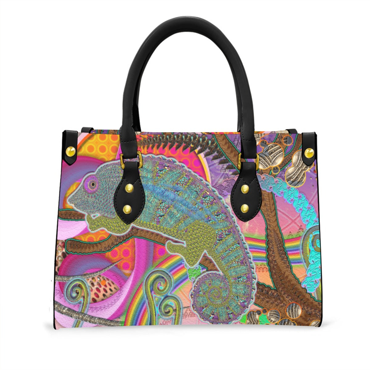 Women's Tote Bag With Black Handle