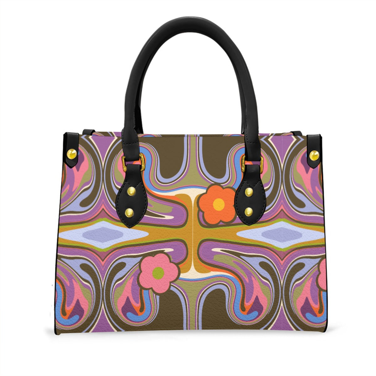 Women's Tote Bag With Black Handle