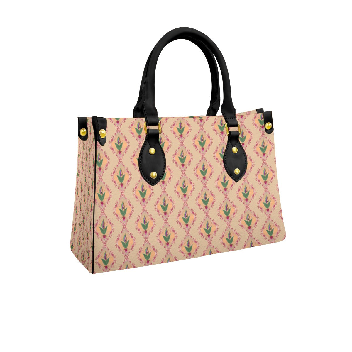 Women's Tote Bag With Black Handle