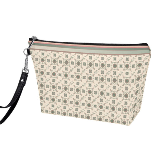 Cosmetic Bag With Black Handle