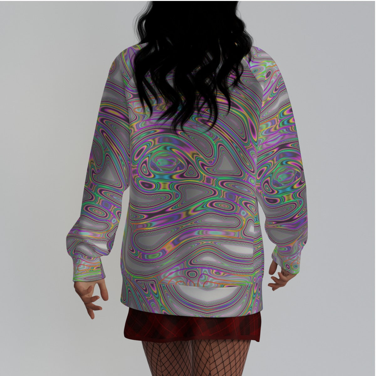 All-Over Print Women's Raglan Sleeve Sweatshirt