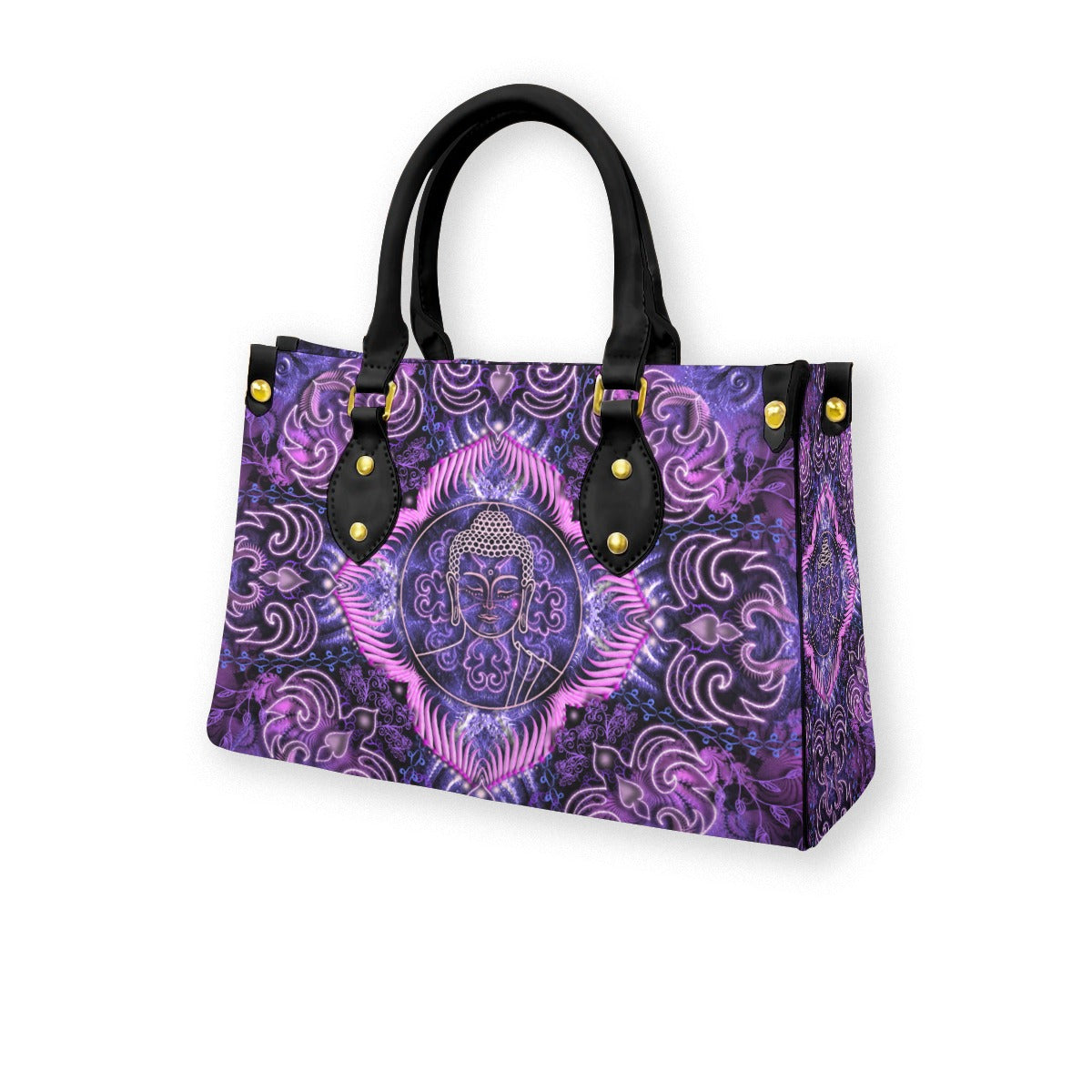 Women's Elegant Tote Bag with Black Handle