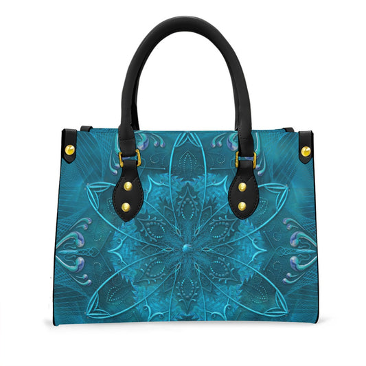 Women's Elegant Tote Bag with Black Handle