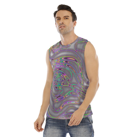 All-Over Print Men's O-neck Tank Top