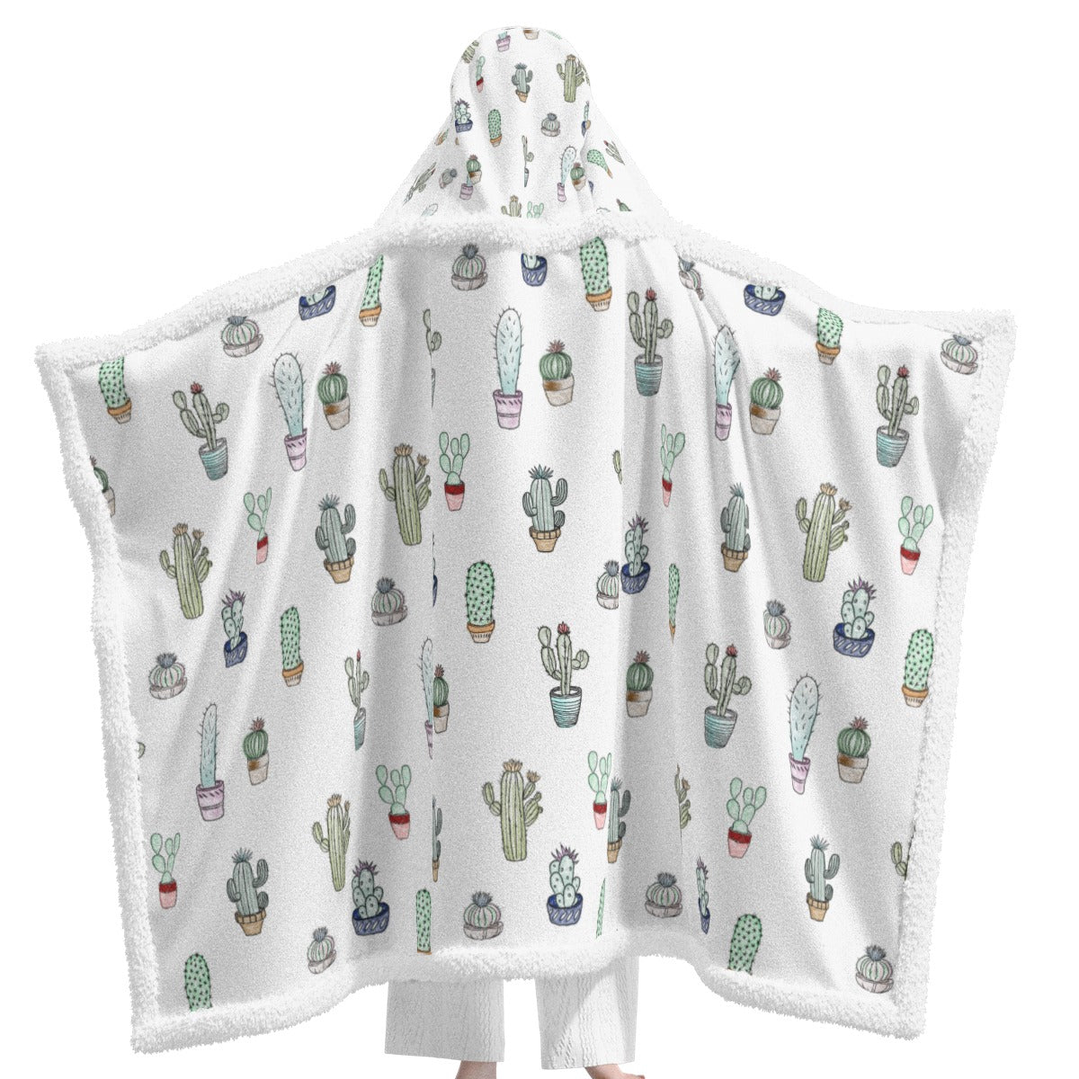 All-Over Print Unisex Wearable Hooded Blanket