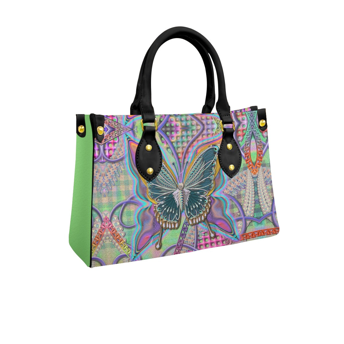 Women's Tote Bag With Black Handle