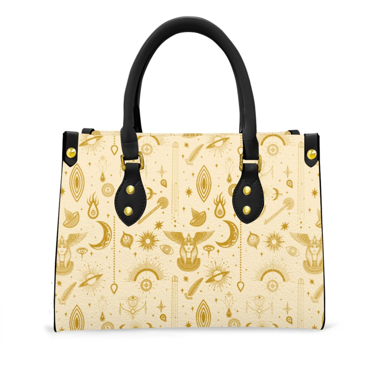 Women's Tote Bag With Black Handle