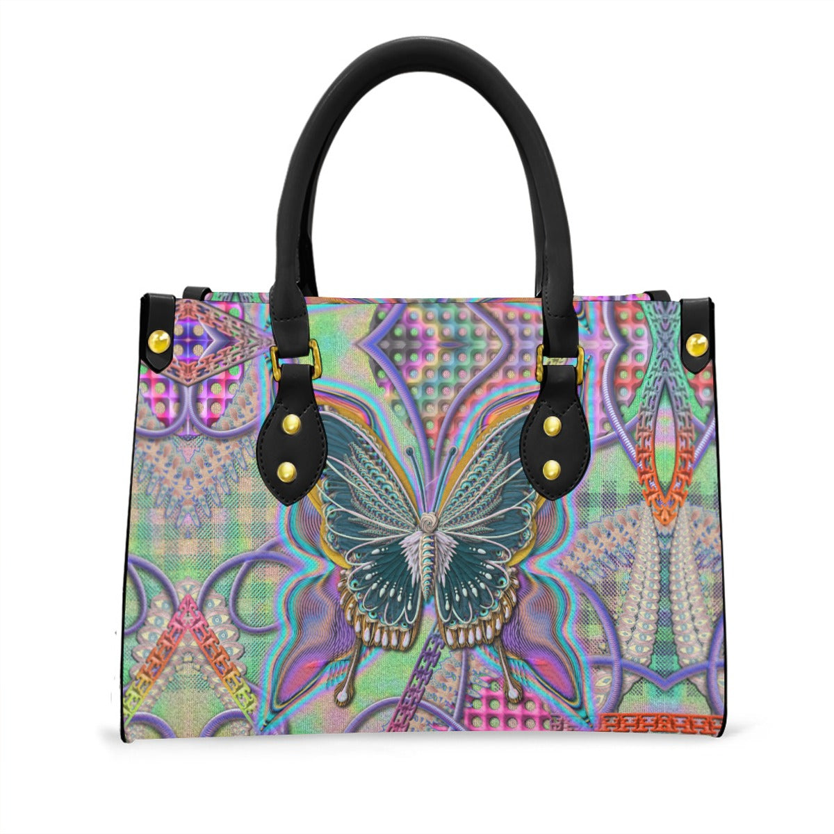 Women's Tote Bag With Black Handle