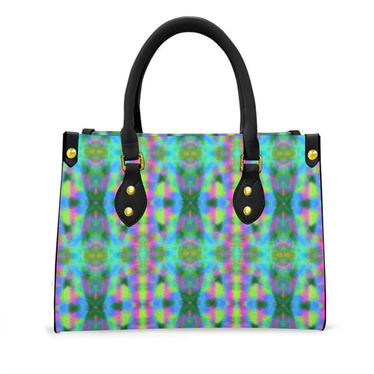 Women's Elegant Tote Bag with Black Handle