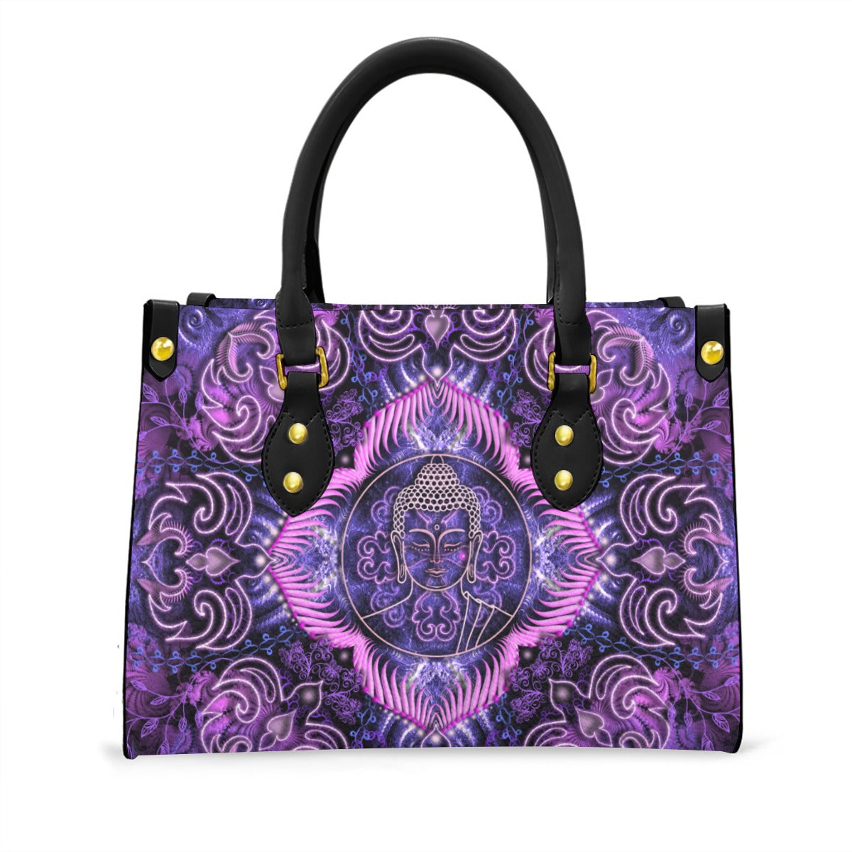 Women's Elegant Tote Bag with Black Handle