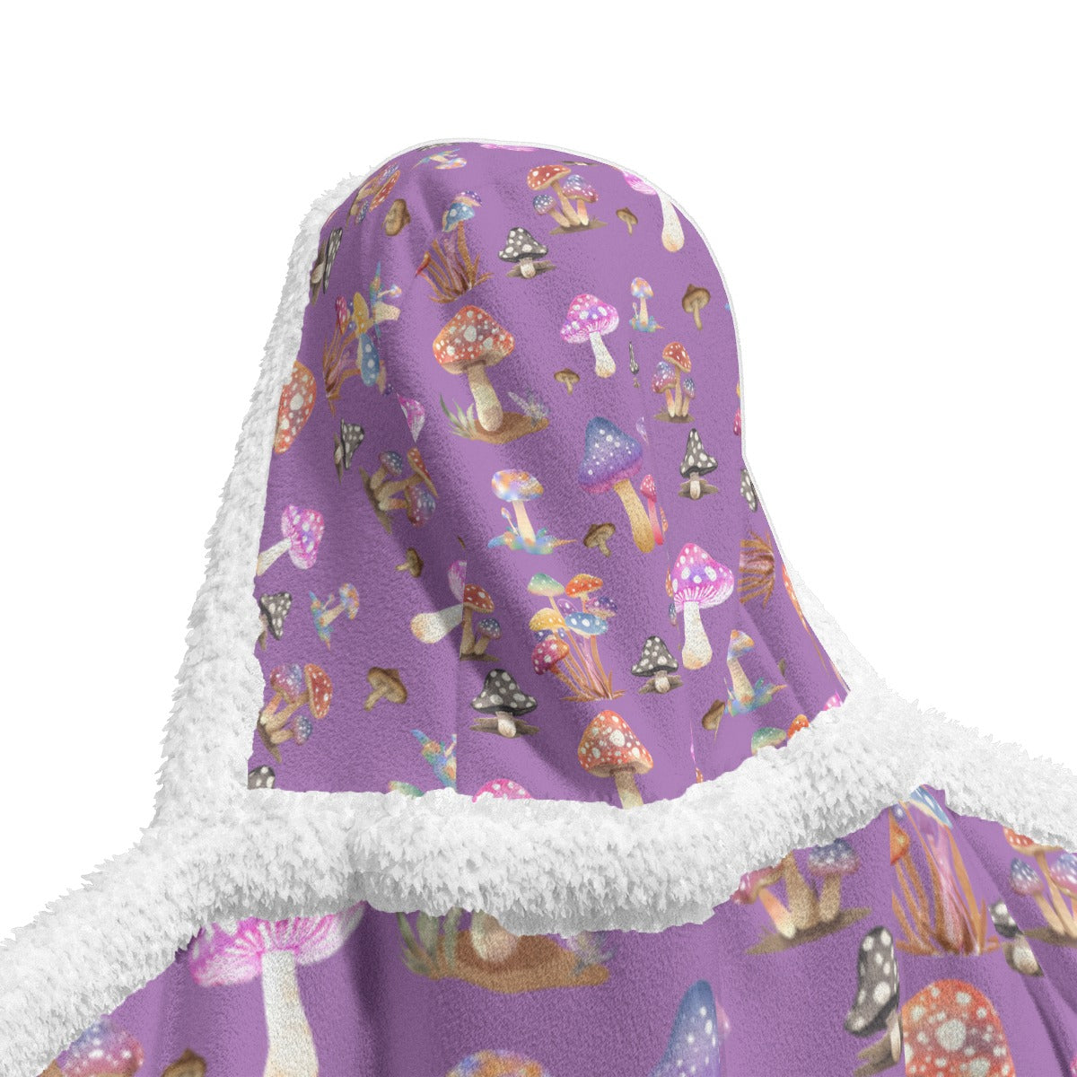 All-Over Print Unisex Wearable Hooded Blanket