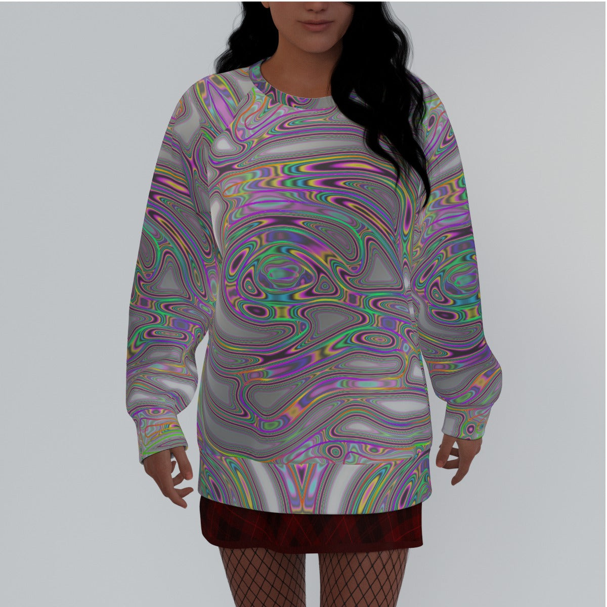 All-Over Print Women's Raglan Sleeve Sweatshirt