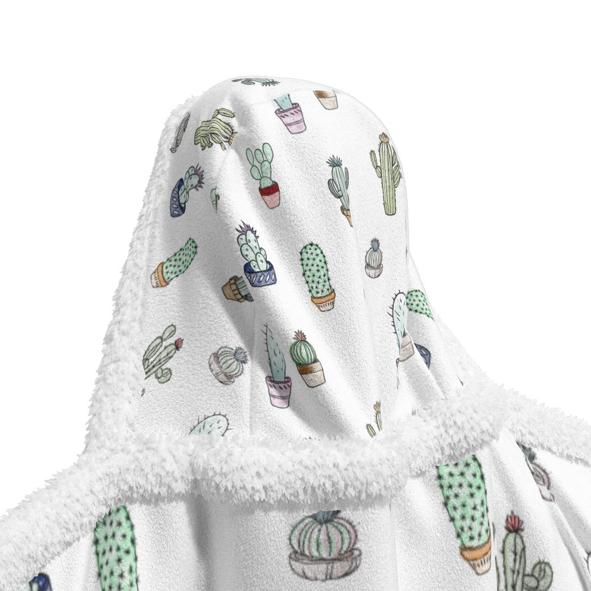 All-Over Print Unisex Wearable Hooded Blanket