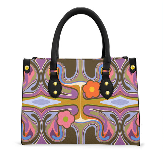 Women's Tote Bag With Black Handle