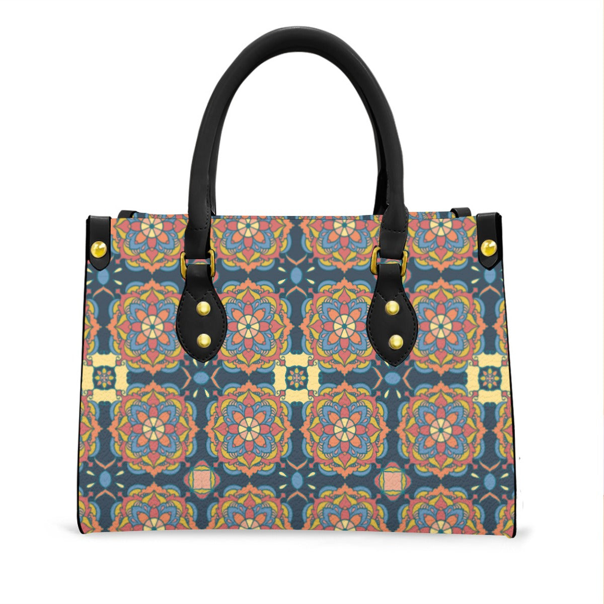 Women's Tote Bag With Black Handle