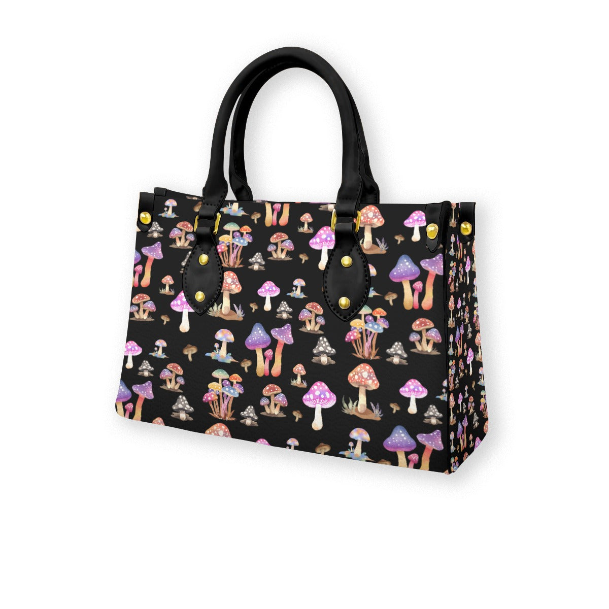 Women's Elegant Tote Bag with Black Handle