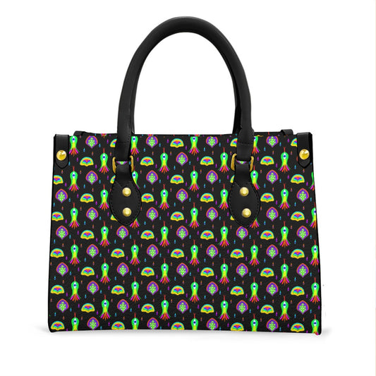 Women's Tote Bag With Black Handle