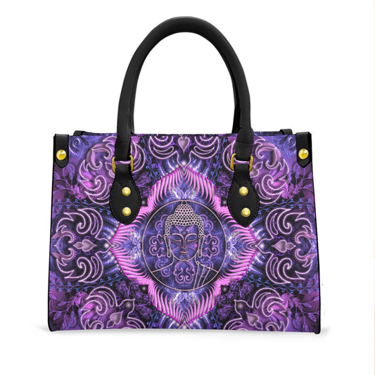 Women's Elegant Tote Bag with Black Handle