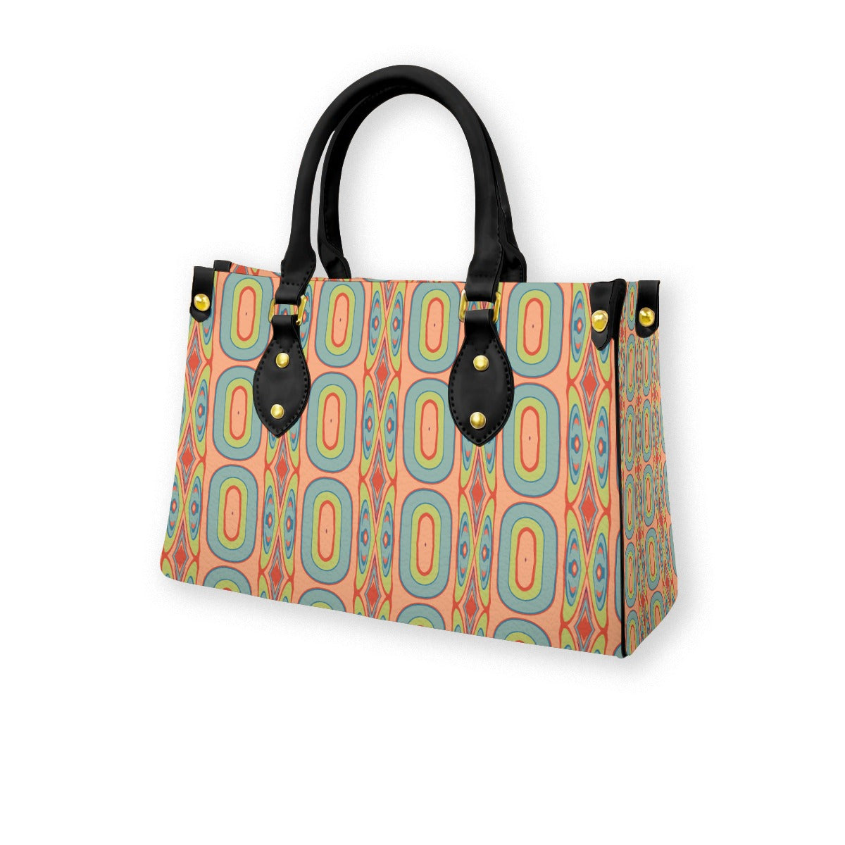 Women's Tote Bag With Black Handle